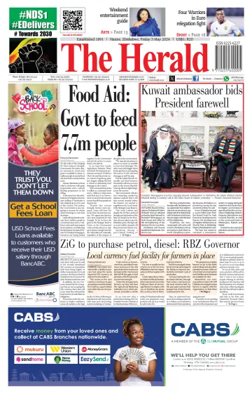 The Herald (Zimbabwe) - 3 Ma 2024