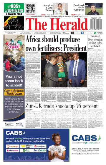 The Herald (Zimbabwe) - 10 Mai 2024
