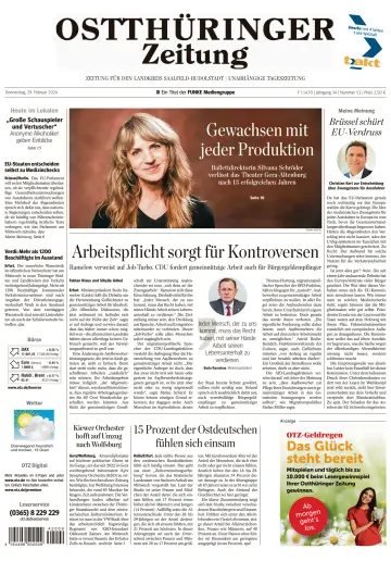 Ostthüringer Zeitung (Rudolstadt) - 29 Feb 2024