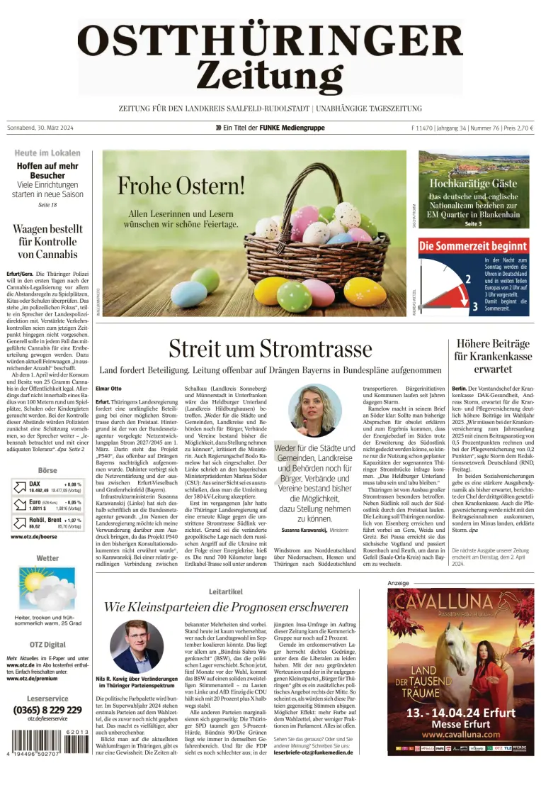 Ostthüringer Zeitung (Rudolstadt)
