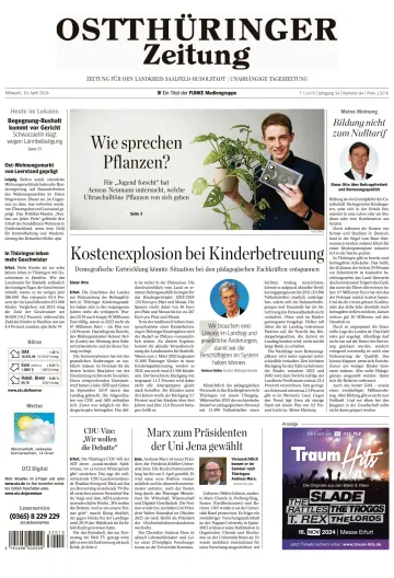 Ostthüringer Zeitung (Rudolstadt) - 10 Aib 2024