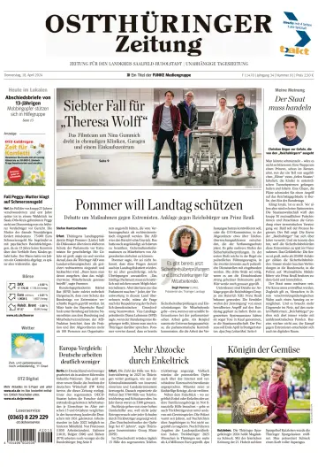 Ostthüringer Zeitung (Rudolstadt) - 18 四月 2024