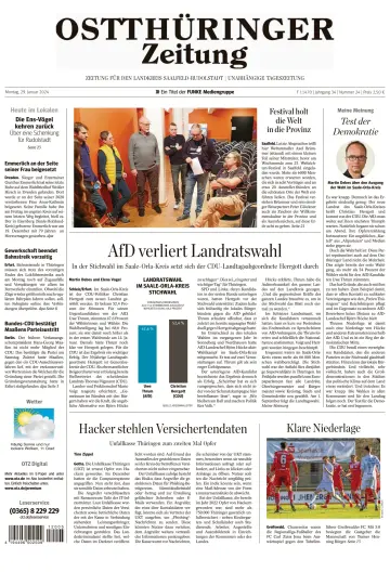 Ostthüringer Zeitung (Saalfeld) - 29 Jan 2024