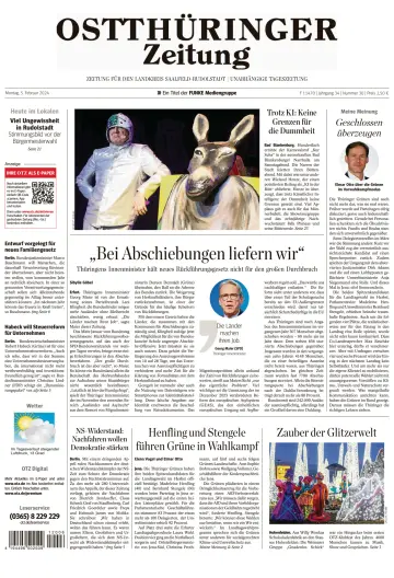 Ostthüringer Zeitung (Saalfeld) - 5 Feb 2024