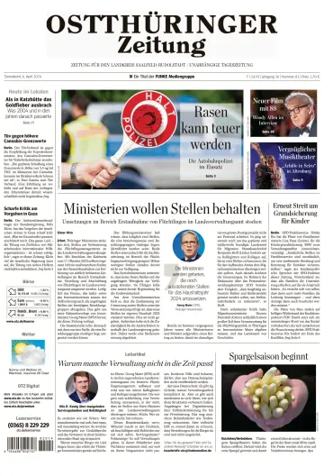Ostthüringer Zeitung (Saalfeld) - 06 Nis 2024