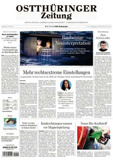 Ostthüringer Zeitung (Saalfeld) - 16 abr. 2024
