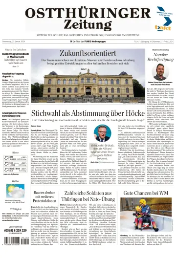 Ostthüringer Zeitung (Schleiz) - 25 Jan 2024