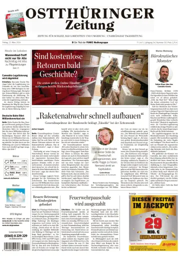 Ostthüringer Zeitung (Schleiz) - 22 Mar 2024