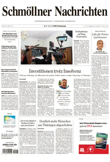 Ostthüringer Zeitung (Schmölln) - 25 Mar 2024