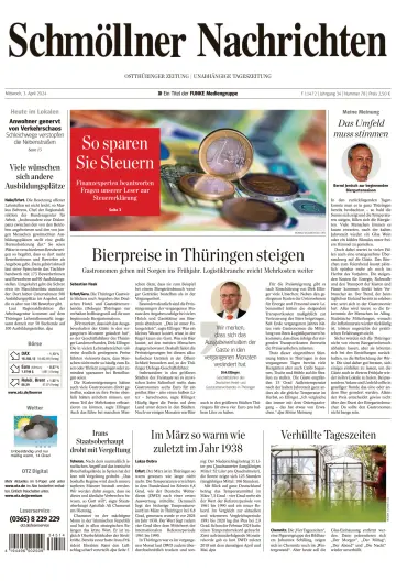Ostthüringer Zeitung (Schmölln) - 03 四月 2024