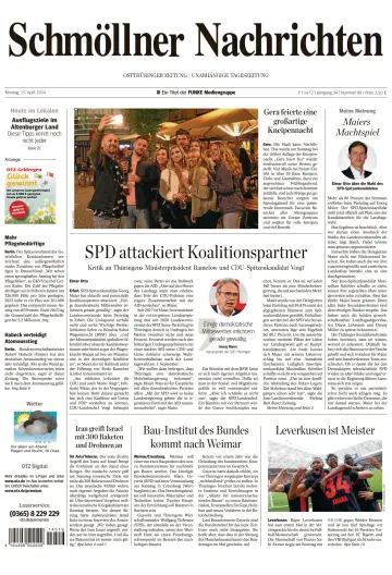 Ostthüringer Zeitung (Schmölln) - 15 апр. 2024
