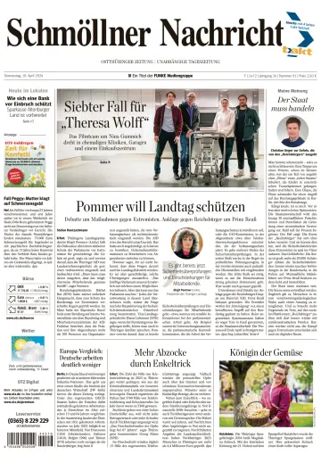 Ostthüringer Zeitung (Schmölln) - 18 4月 2024