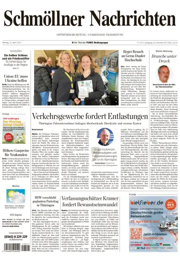 Ostthüringer Zeitung (Schmölln) - 22 4月 2024