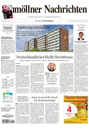 Ostthüringer Zeitung (Schmölln) - 26 Apr. 2024