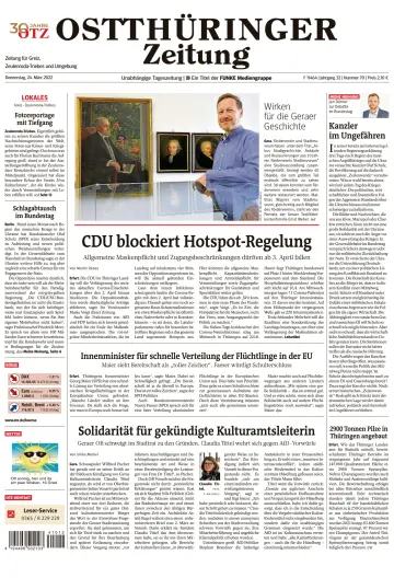 Ostthüringer Zeitung (Zeulenroda-Triebes) - 24 Mar 2022