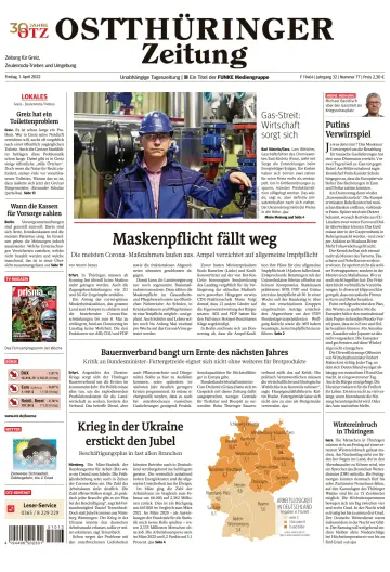 Ostthüringer Zeitung (Zeulenroda-Triebes) - 1 Apr 2022