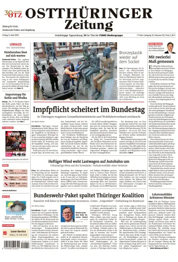 Ostthüringer Zeitung (Zeulenroda-Triebes) - 8 Apr 2022