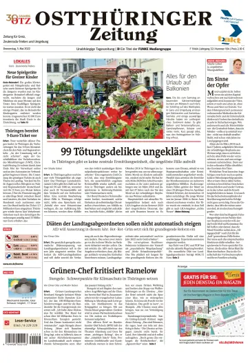 Ostthüringer Zeitung (Zeulenroda-Triebes) - 5 May 2022