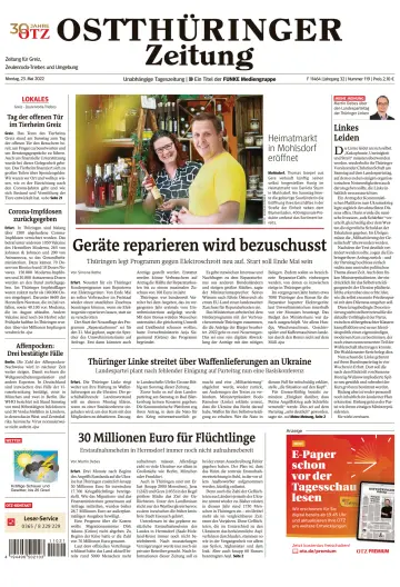Ostthüringer Zeitung (Zeulenroda-Triebes) - 23 May 2022
