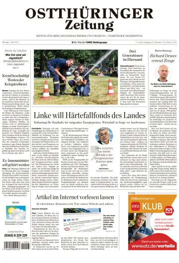 Ostthüringer Zeitung (Zeulenroda-Triebes) - 4 Jul 2022