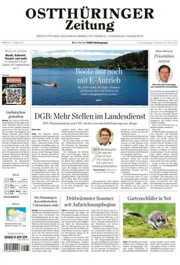 Ostthüringer Zeitung (Zeulenroda-Triebes) - 31 Aug 2022