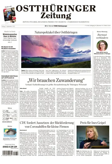 Ostthüringer Zeitung (Zeulenroda-Triebes) - 9 Sep 2022