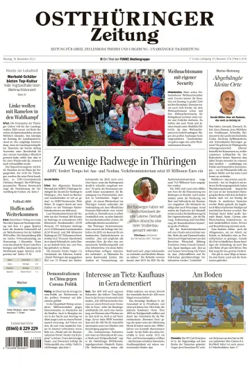 Ostthüringer Zeitung (Zeulenroda-Triebes) - 28 Nov 2022