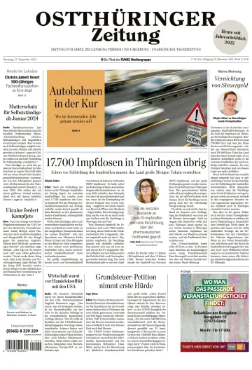 Ostthüringer Zeitung (Zeulenroda-Triebes) - 27 Dec 2022