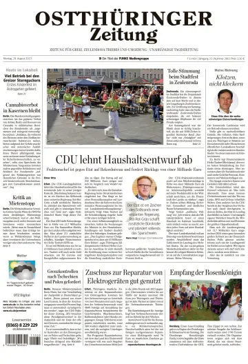Ostthüringer Zeitung (Zeulenroda-Triebes) - 28 Aug 2023