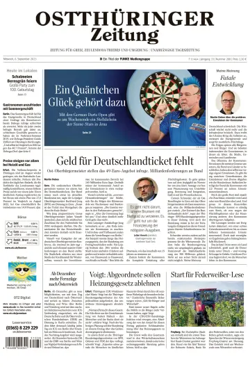 Ostthüringer Zeitung (Zeulenroda-Triebes) - 6 Sep 2023