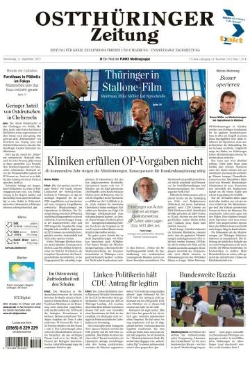 Ostthüringer Zeitung (Zeulenroda-Triebes) - 21 Sep 2023