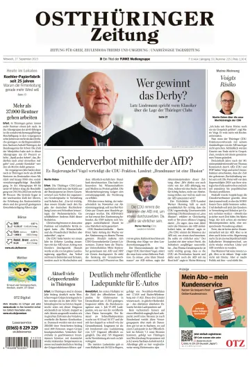 Ostthüringer Zeitung (Zeulenroda-Triebes) - 27 Sep 2023