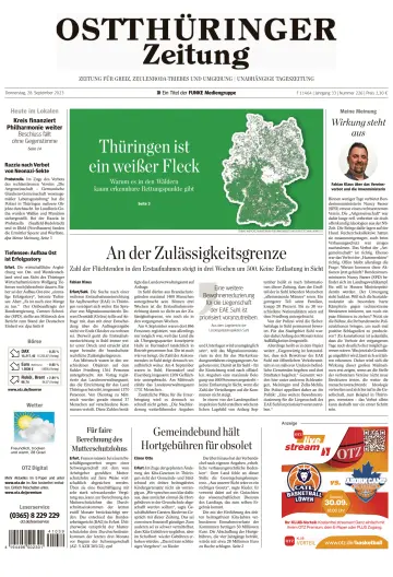 Ostthüringer Zeitung (Zeulenroda-Triebes) - 28 Sep 2023