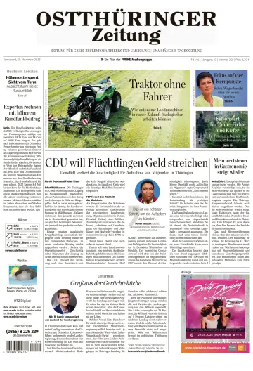 Ostthüringer Zeitung (Zeulenroda-Triebes) - 18 Nov 2023