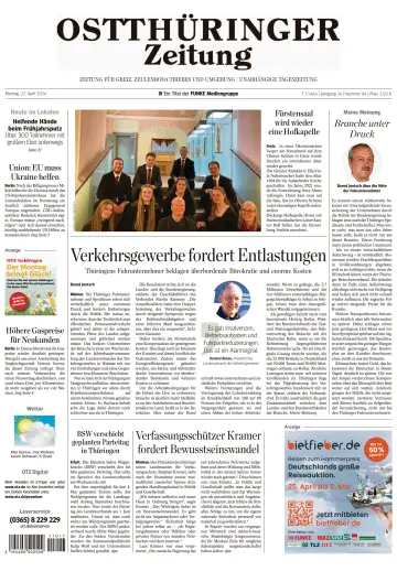 Ostthüringer Zeitung (Zeulenroda-Triebes) - 22 апр. 2024