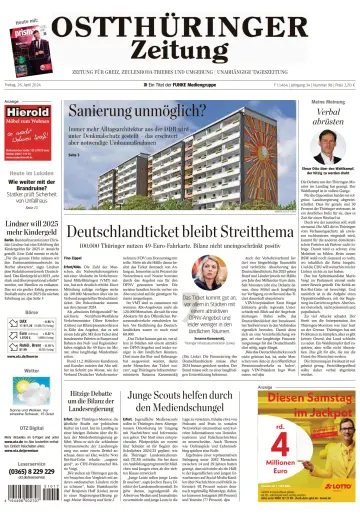Ostthüringer Zeitung (Zeulenroda-Triebes) - 26 апр. 2024