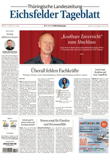 Thüringische Landeszeitung (Eichsfeld) - 17 апр. 2024
