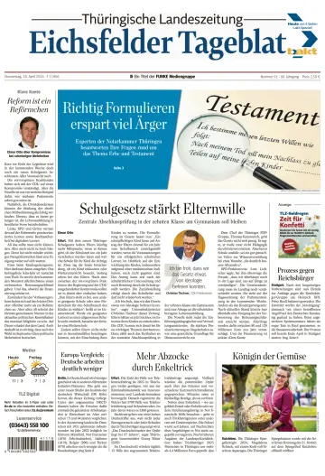 Thüringische Landeszeitung (Eichsfeld) - 18 апр. 2024