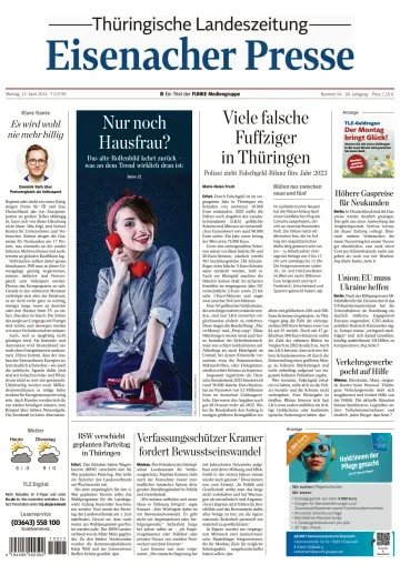 Thüringische Landeszeitung (Eisenach) - 22 四月 2024