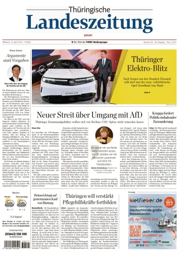 Thüringische Landeszeitung (Erfurt) - 24 四月 2024