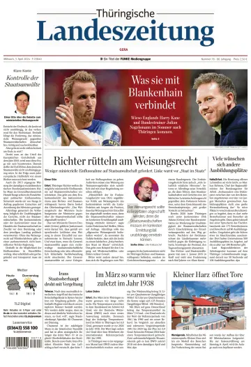 Thüringische Landeszeitung (Gera) - 03 四月 2024