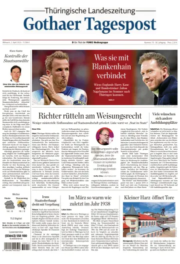 Thüringische Landeszeitung (Gotha) - 03 四月 2024
