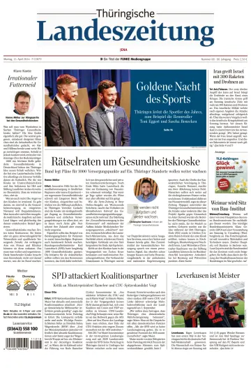 Thüringische Landeszeitung (Jena) - 15 Apr 2024
