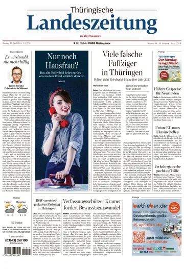 Thüringische Landeszeitung (Unstrut-Hainich-Kreis) - 22 Apr 2024