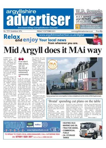 Argyllshire Advertiser - 09 10월 2015