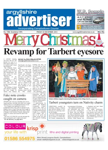 Argyllshire Advertiser - 25 Dec 2015