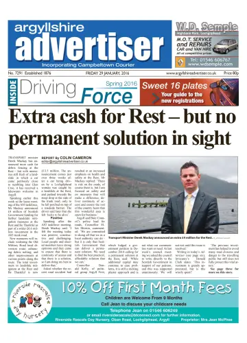 Argyllshire Advertiser - 29 1월 2016