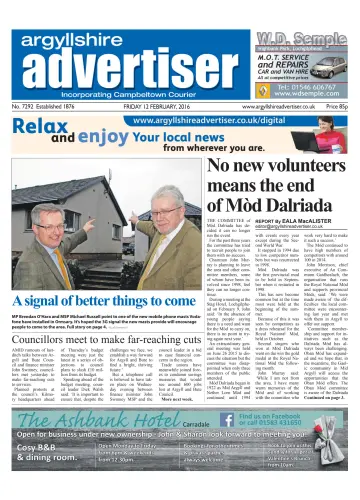 Argyllshire Advertiser - 12 Feb 2016