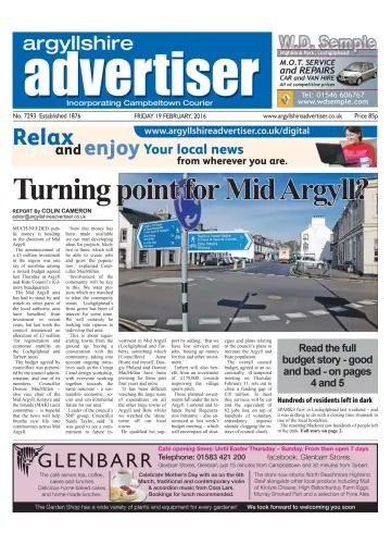 Argyllshire Advertiser - 19 Feb 2016