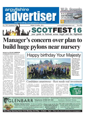 Argyllshire Advertiser - 29 4월 2016